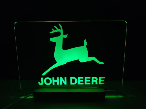 John Deere Oldtimer LED Schild altes Motiv